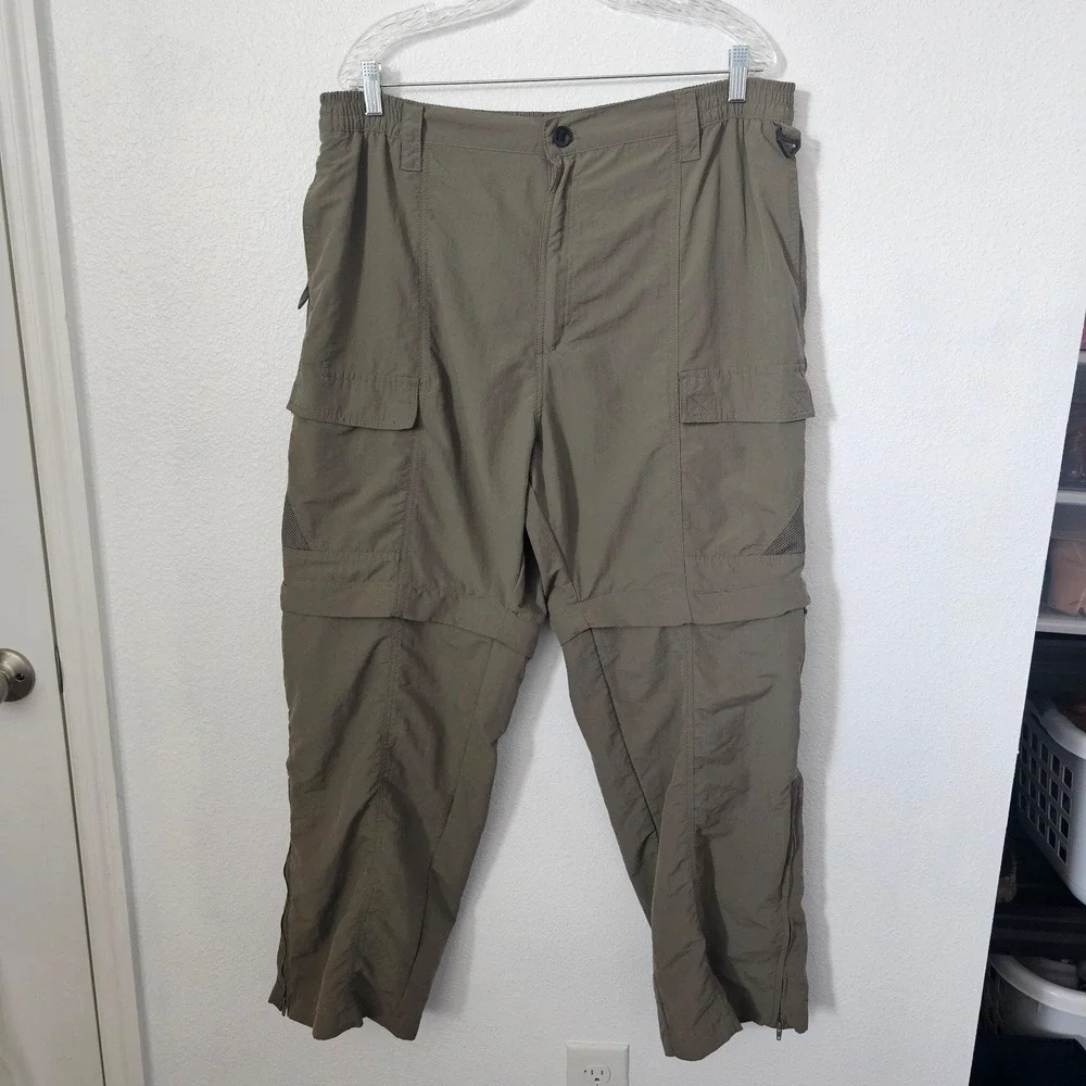 Reel Legends Mens Convertible Hiking Pants Size XL